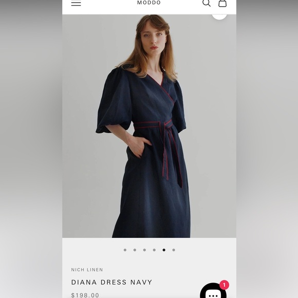 100% Linen Wrap Dreas - Picture 3 of 9